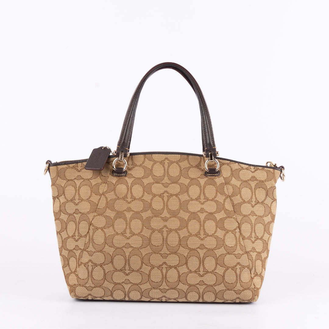 Coach Signature Jacquard Prairie Satchel