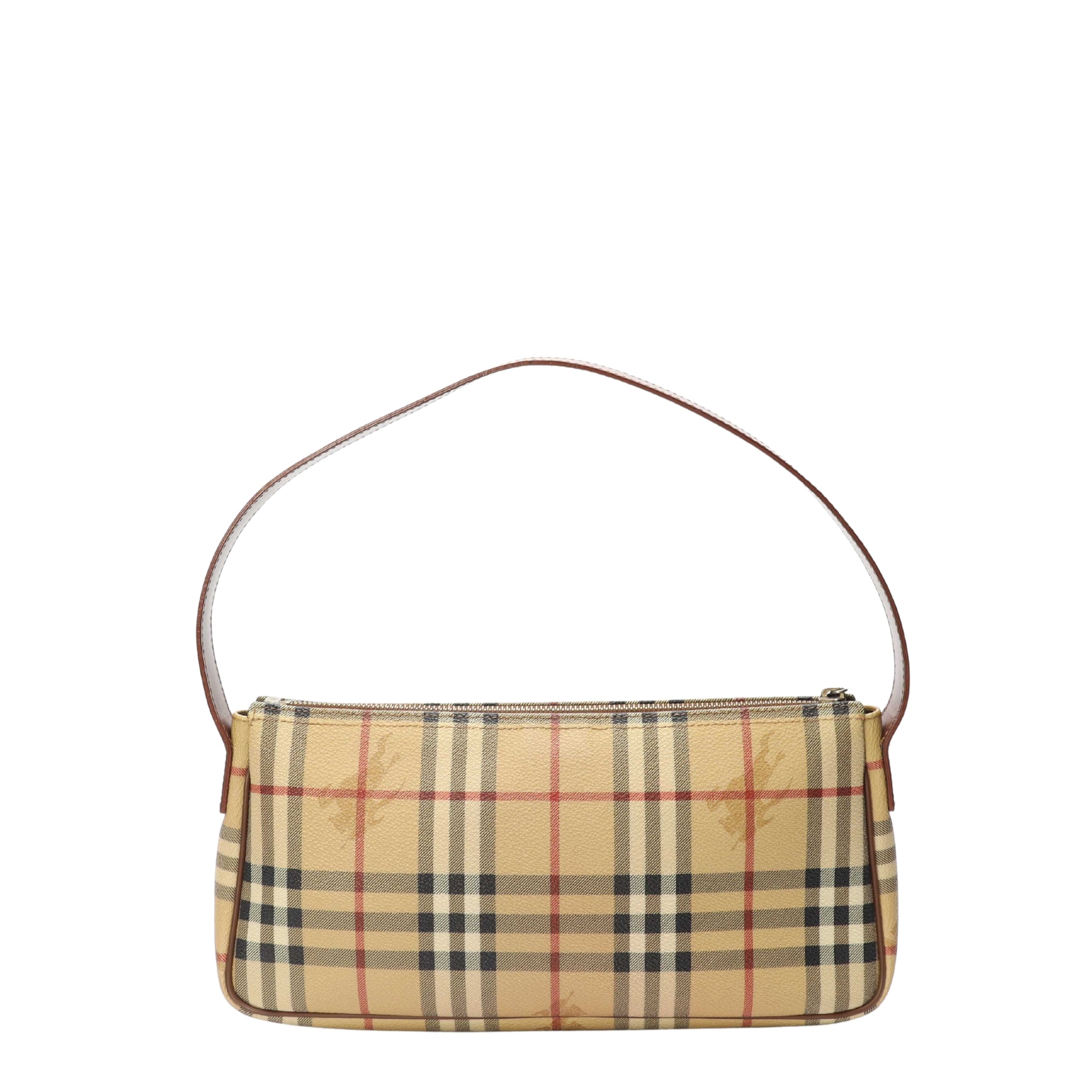 Burberry Beige/Brown Haymarket Check Pochette