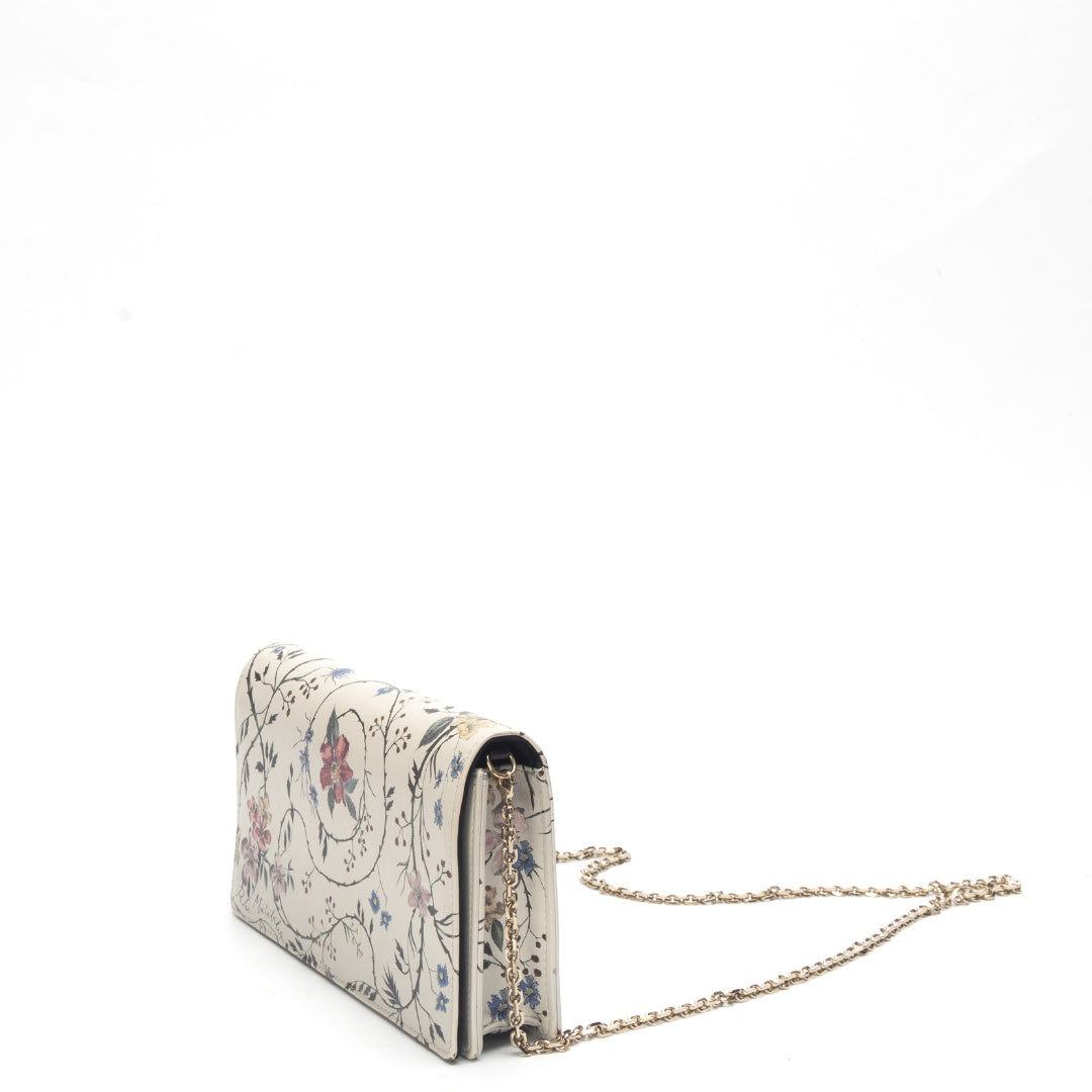 Lady Dior Dahlia Millefiori Printed Calfskin Sling Bag