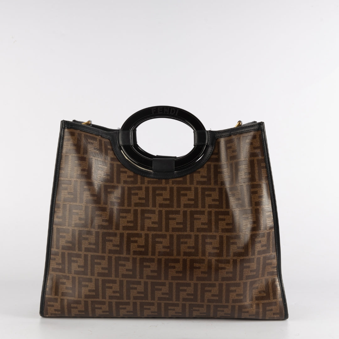 Fendi coated canvas tote online