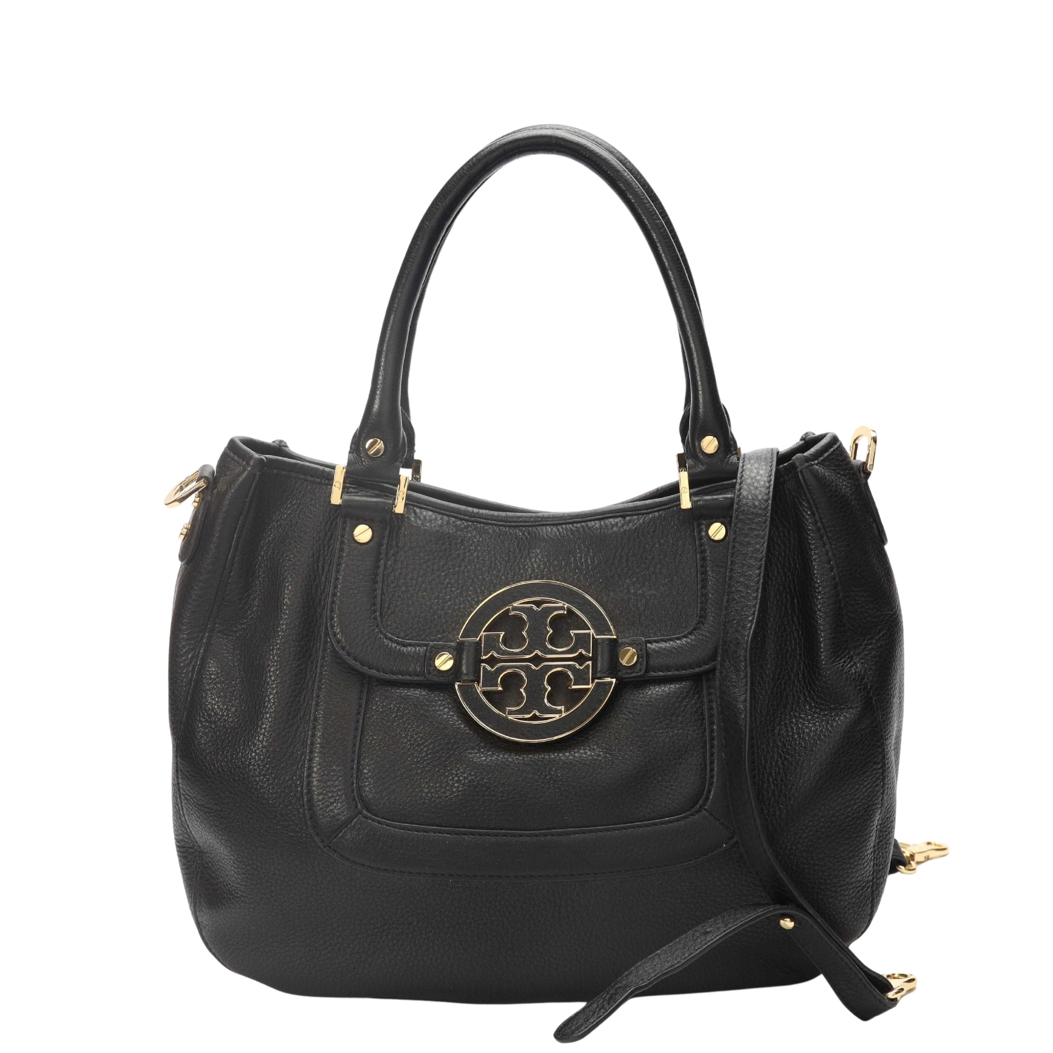 Tory Burch Black Amanda Hobo Bag
