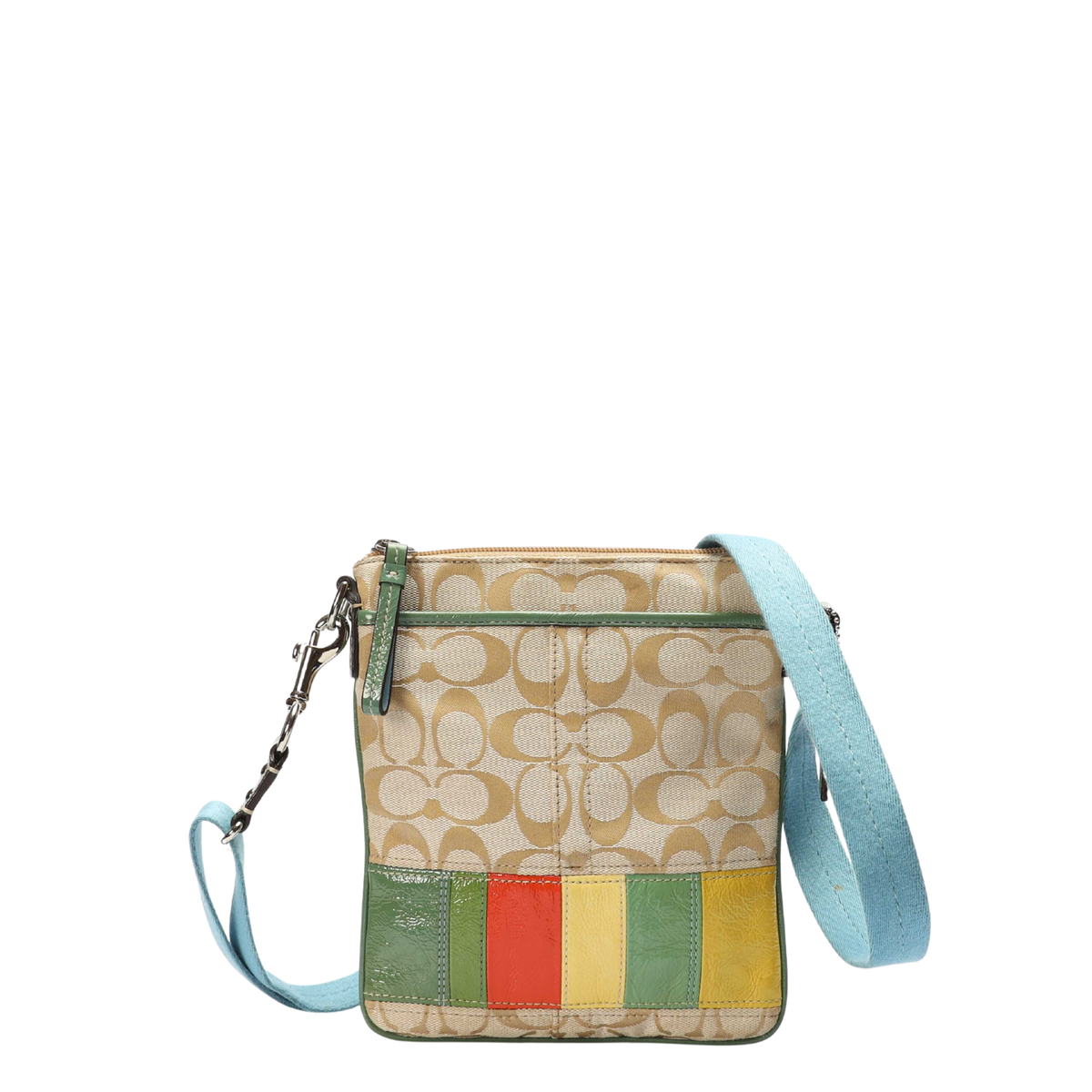 Coach Multicolor Signature Messenger Bag