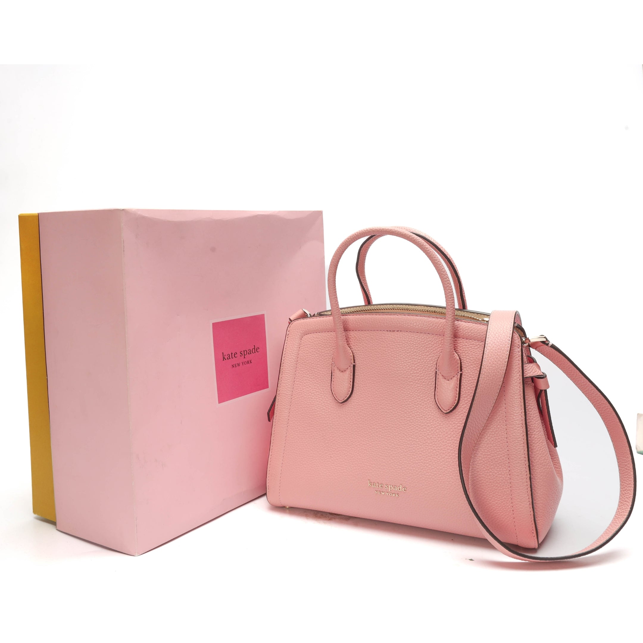Kate Spade Pink Knott Satchel Crossbody Bag
