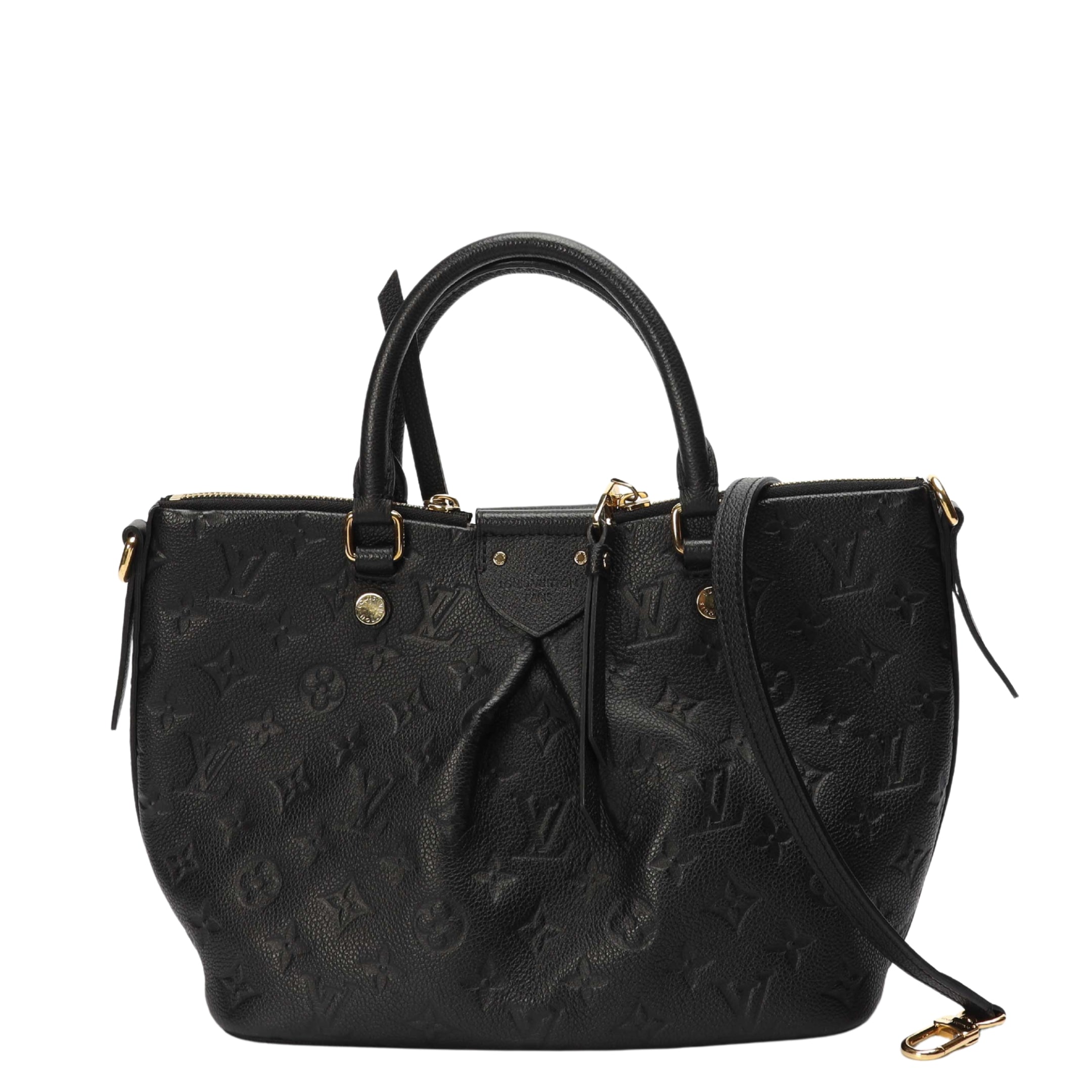 Louis Vuitton Black Monogram Empreinte Mazarine Satchel