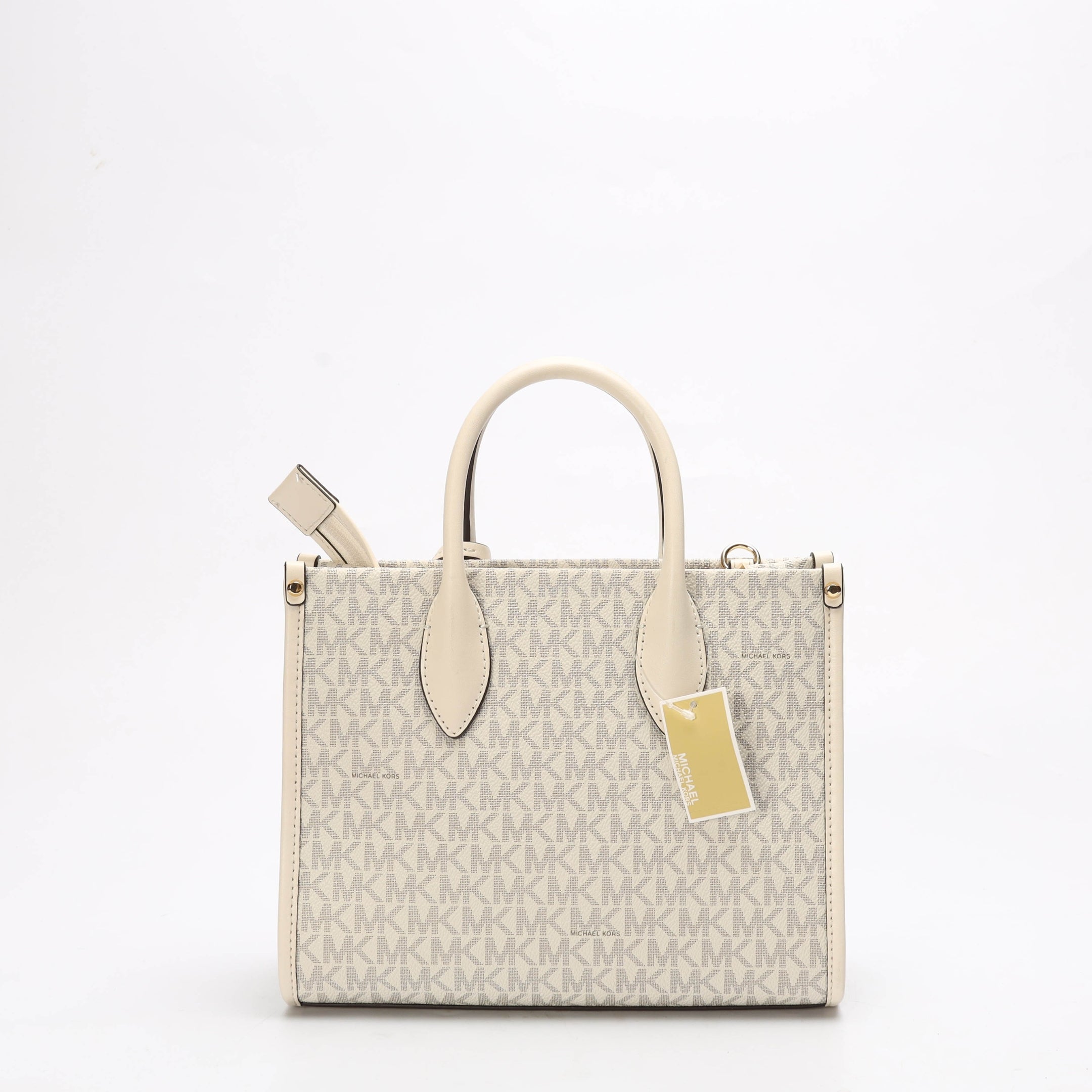Michael Kors Mirella White Logo Convertible Satchel
