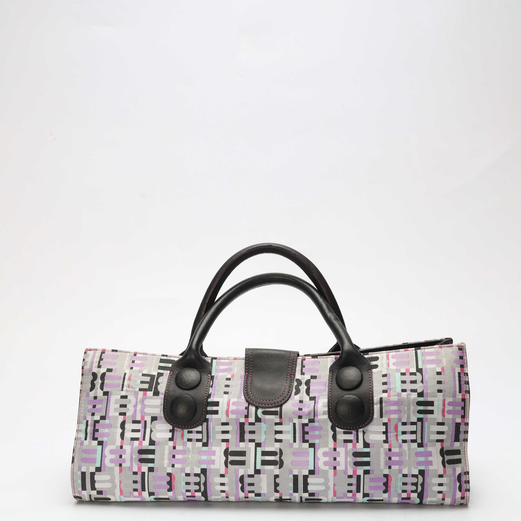 Balenciaga Logo Canvas Multi Colour Satchel