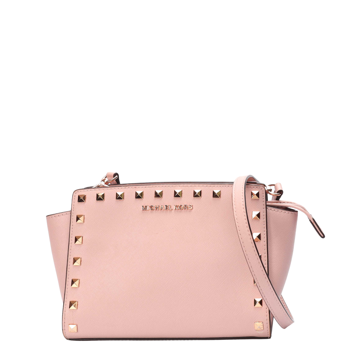 Michael Kors Pink Studded Cross Body Bag