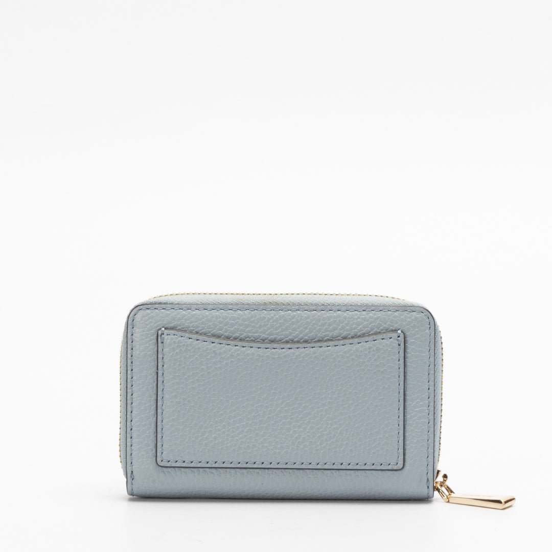 Michael Kors Pale Blue Jet Set Small Leather Zip Around Wallet