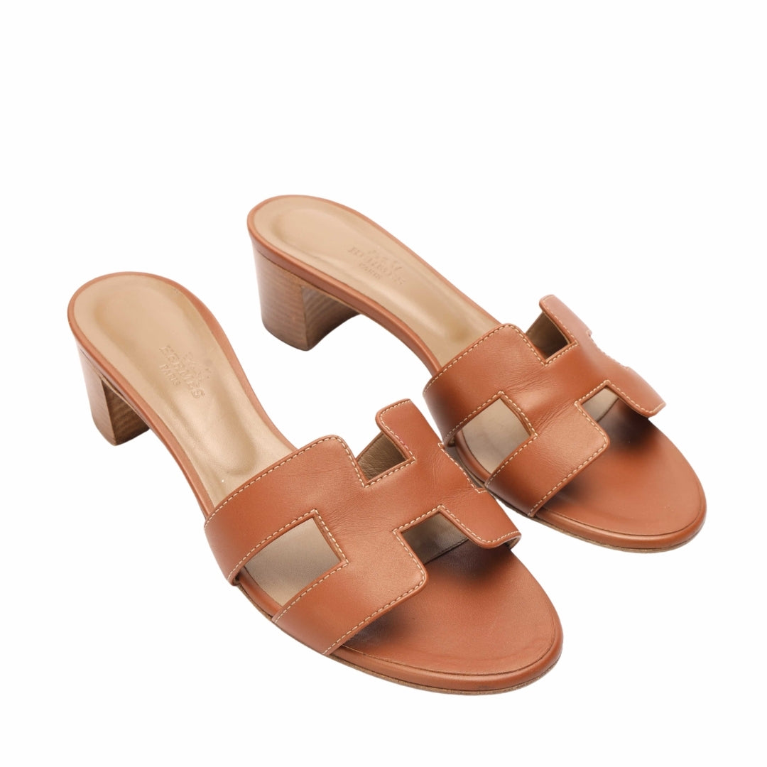 Hermes Golden Brown Oasis Sandal