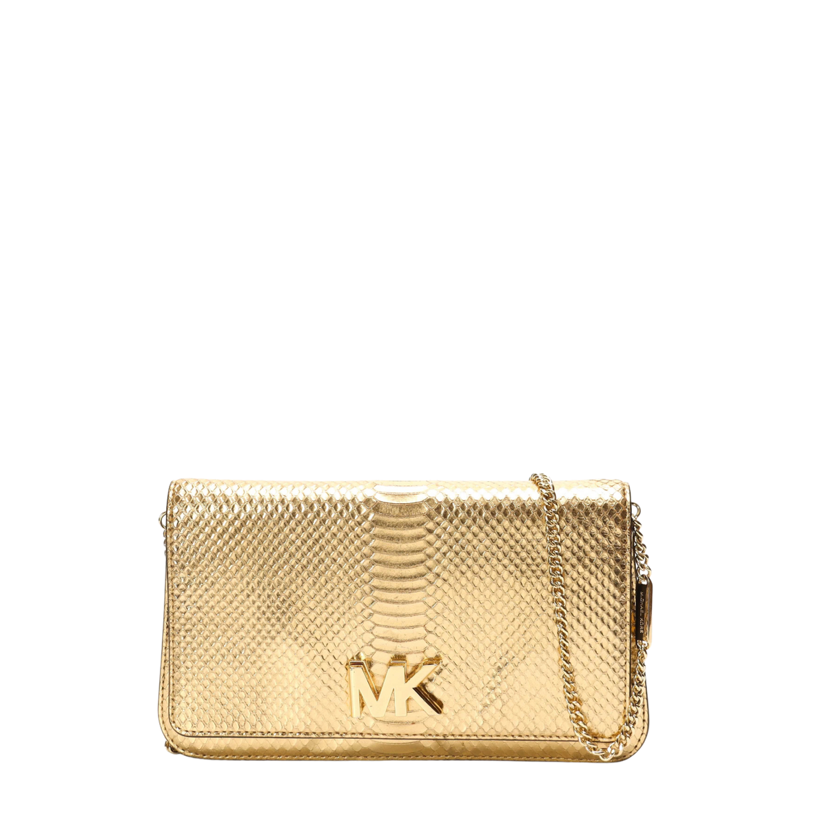 Michael Kors Mott Metallic Chain Clutch