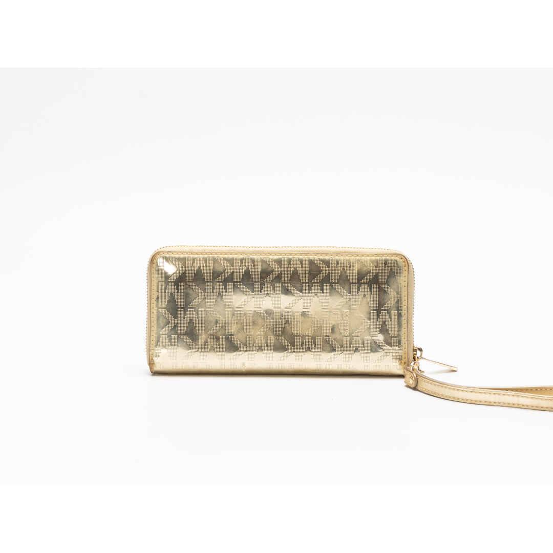 Michael Kors Gold Jet Set Logo Wallet