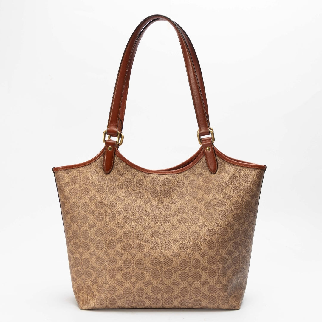 Coach Signature Canvas Day Tote