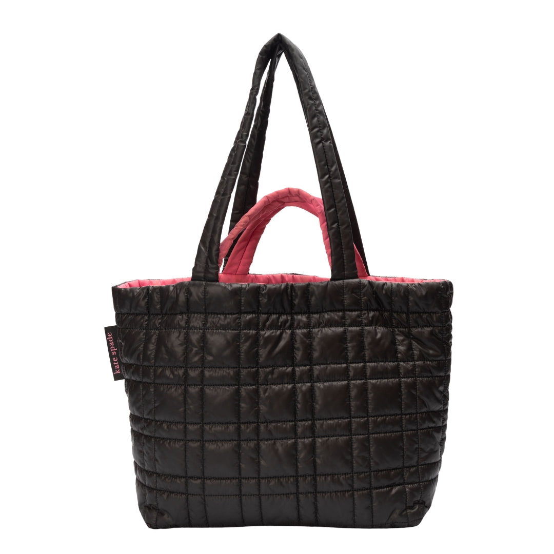 Kate Spade Softwhere Quilted Large Black Tote