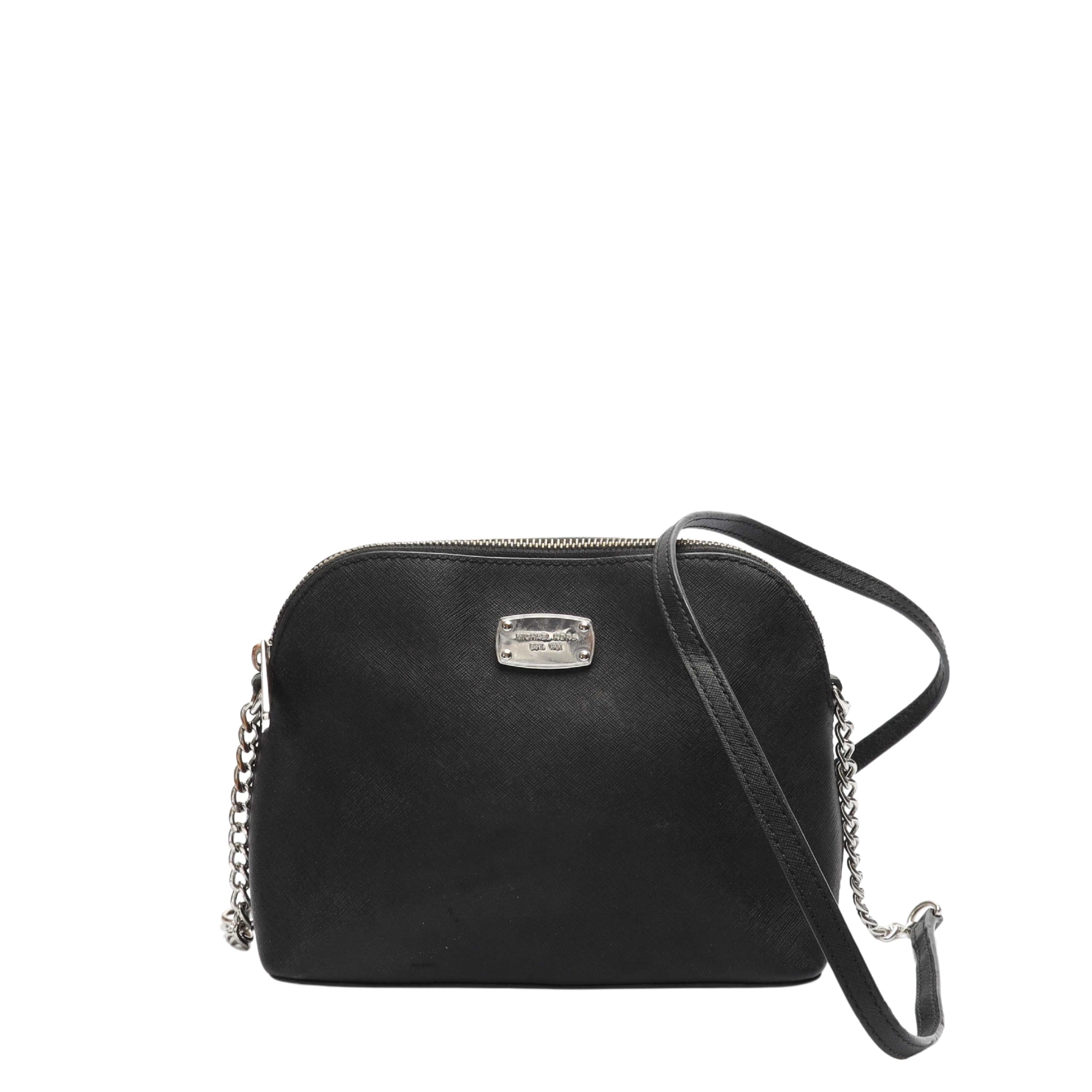 Michael Kors Black Jet Set Dome Crossbody Bag