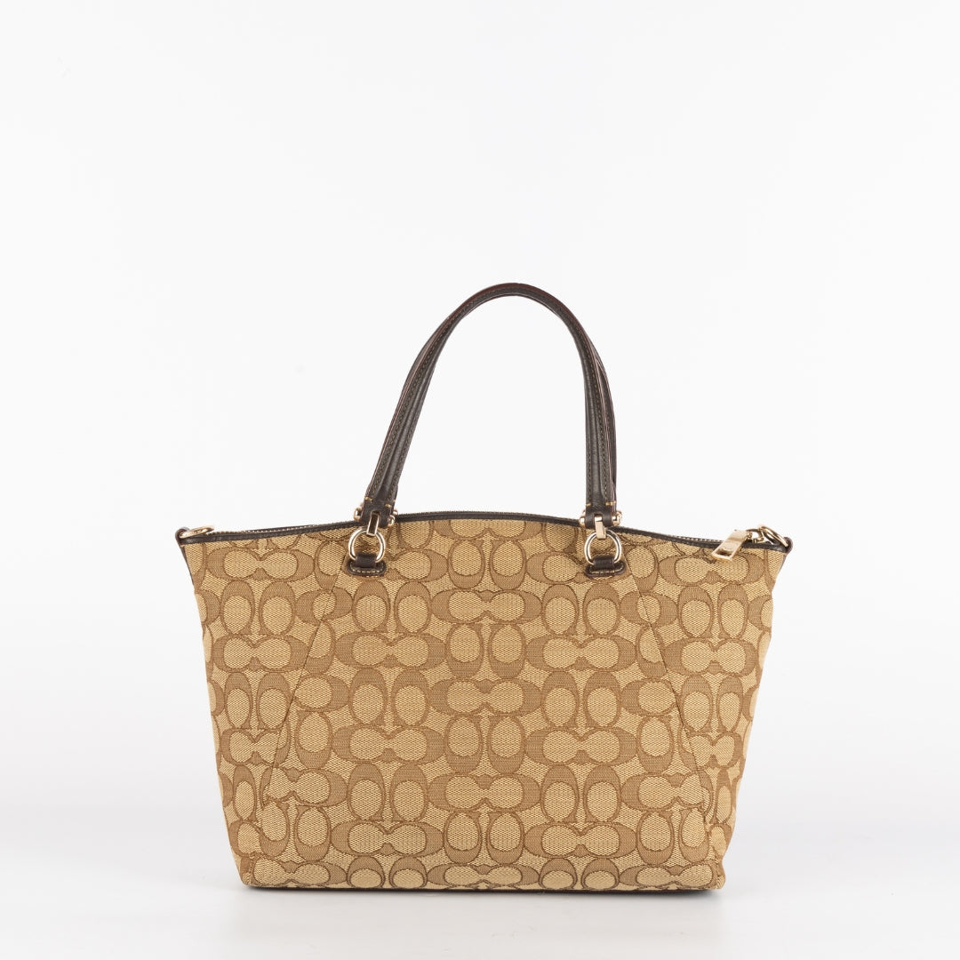 Coach Signature Jacquard Prairie Satchel