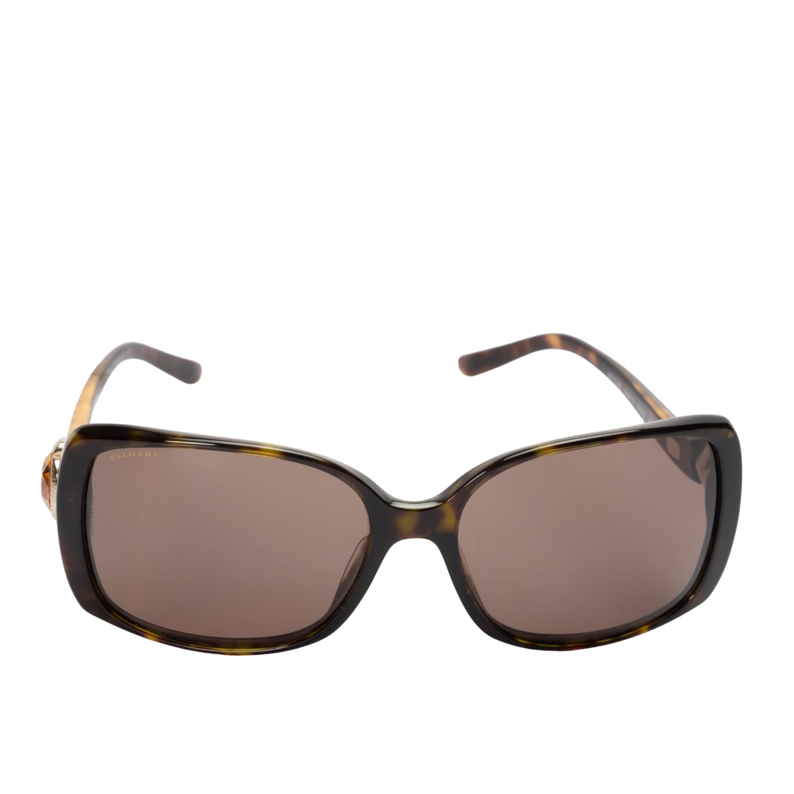 Bvlgari Brown Crystal Embellished Sunglasses