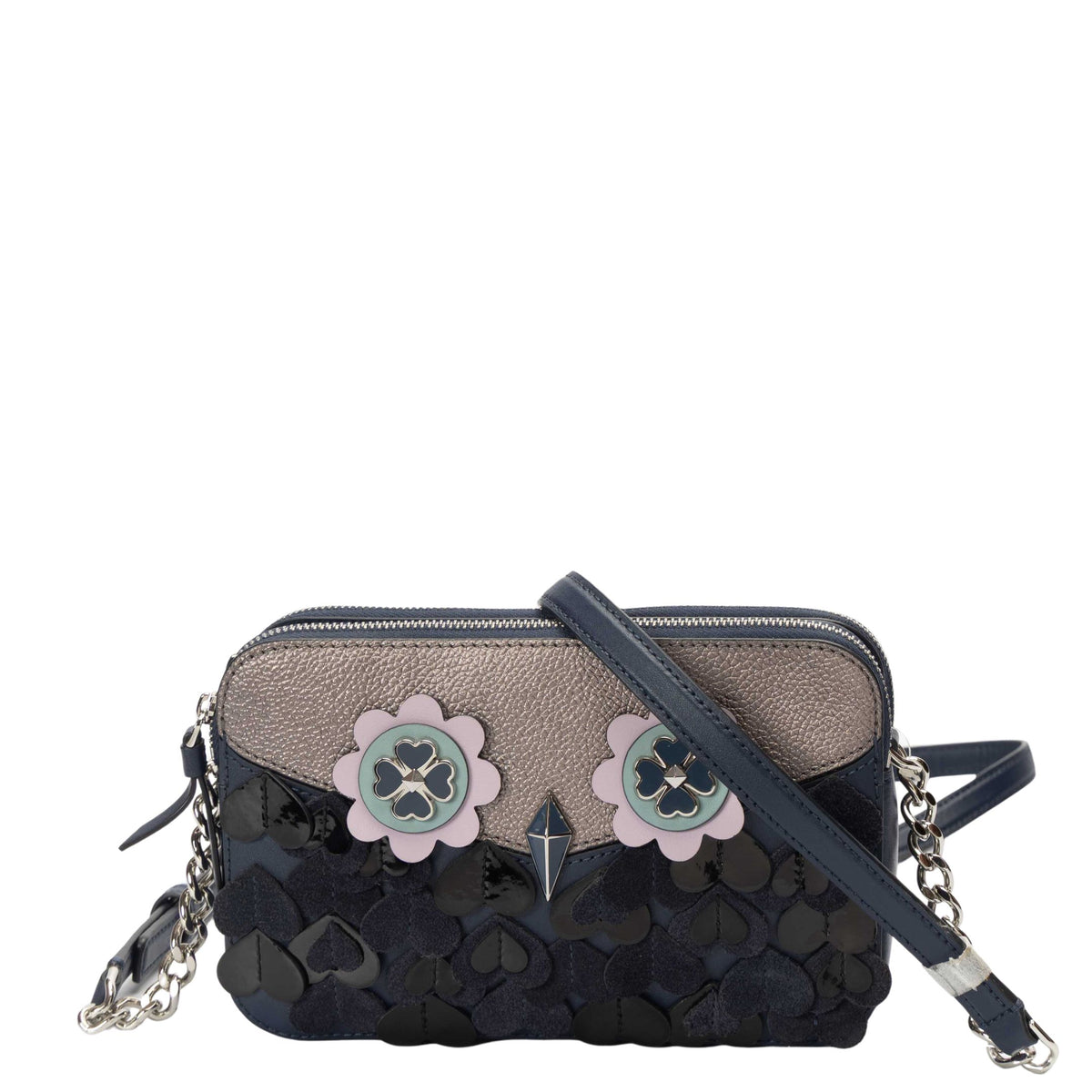 Kate Spade Zibbi Double Zip Crossbody Owl Bag