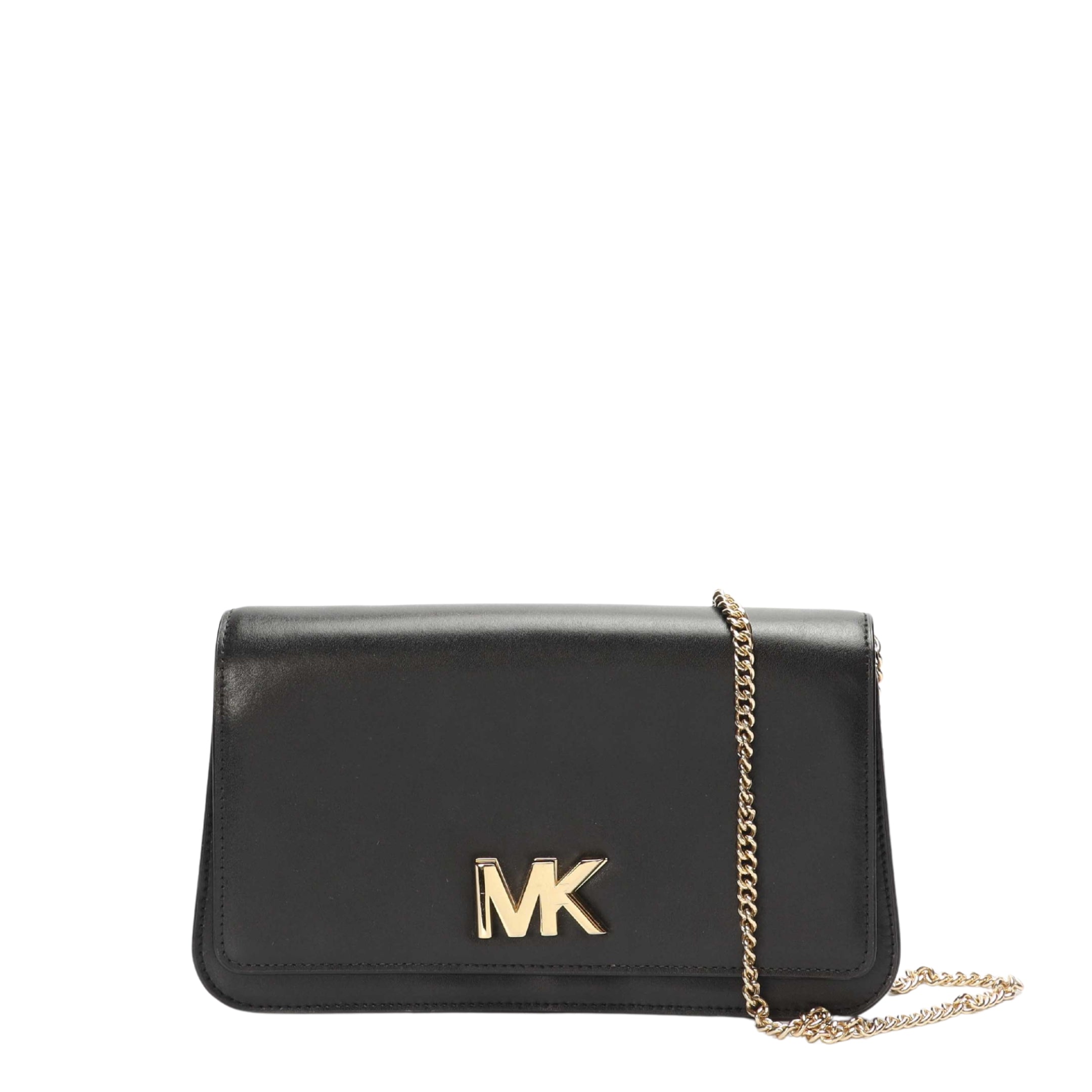 Michael Kors Black Mott Clutch Crossbody Bag