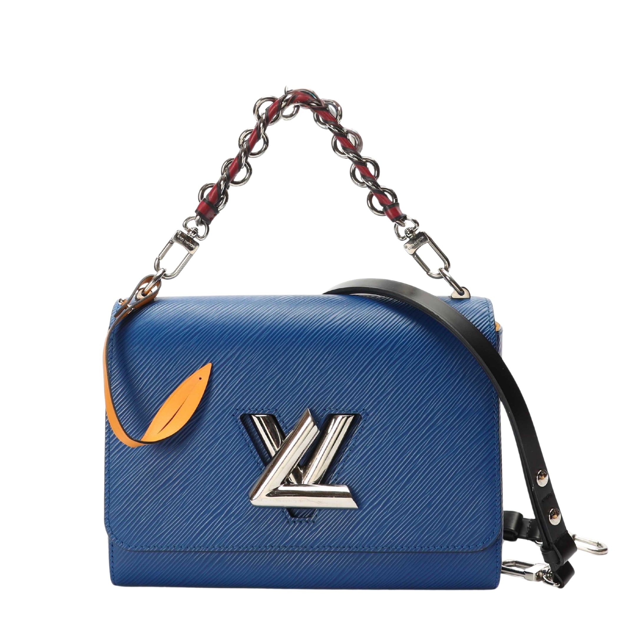Louis Vuitton Twist MM Epi Blue Shoulder Bag