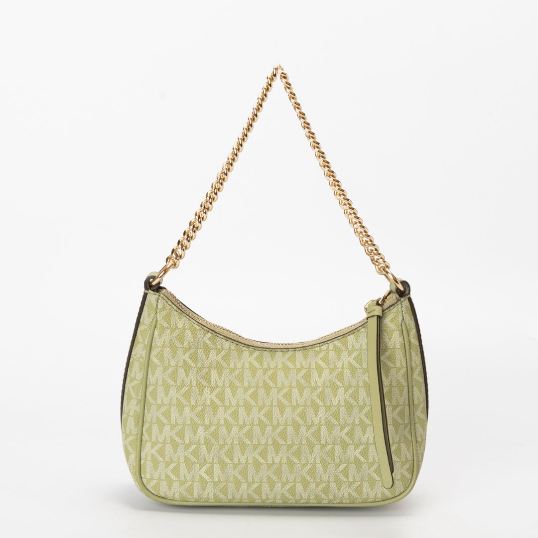 Michael Kors Green Jet Set Charm Logo Small Shoulder Bag