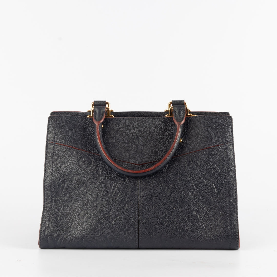 Louis Vuitton Marine Rouge Monogram Empreinte Sully MM Bag