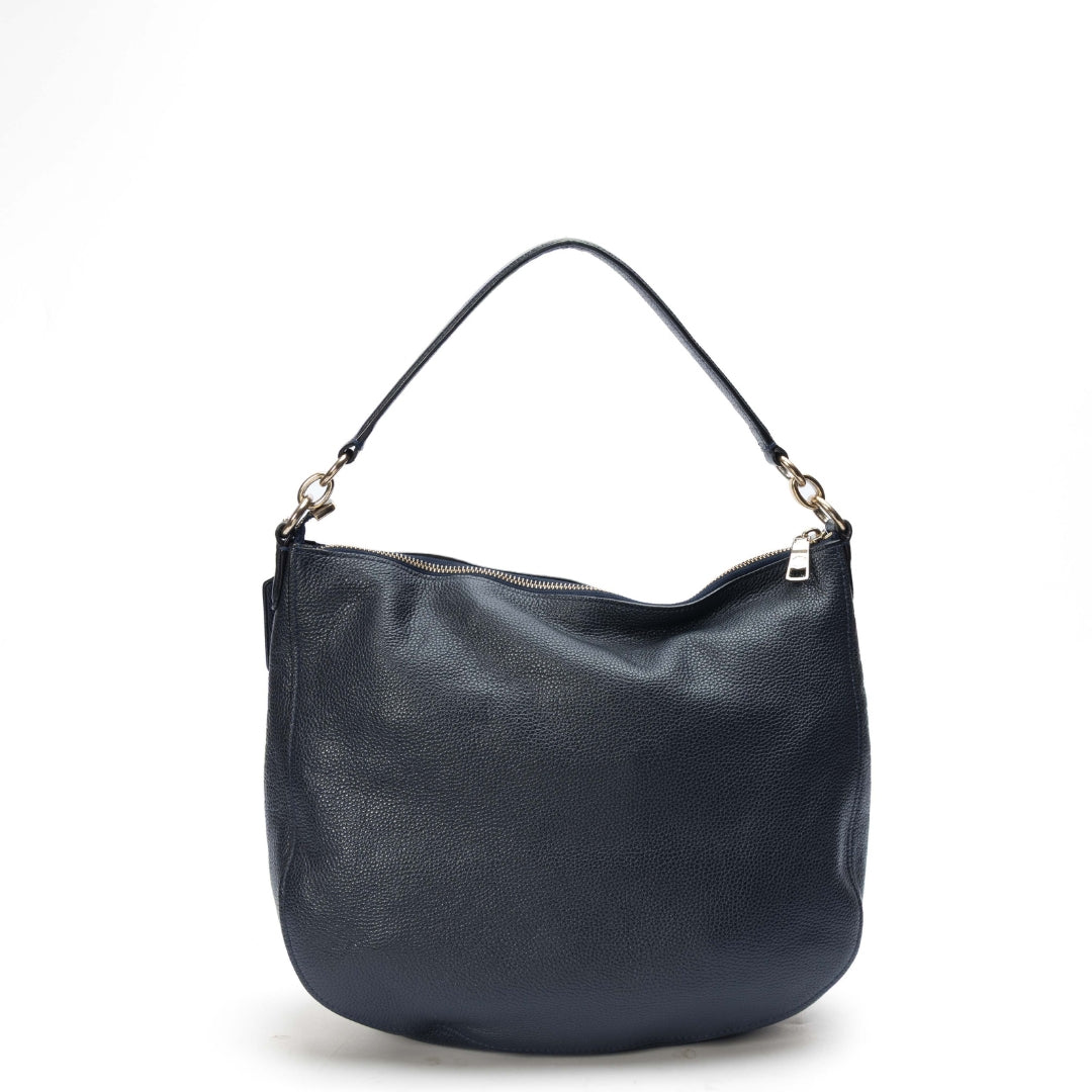 Coach Navy Turnlock Hobo Bag