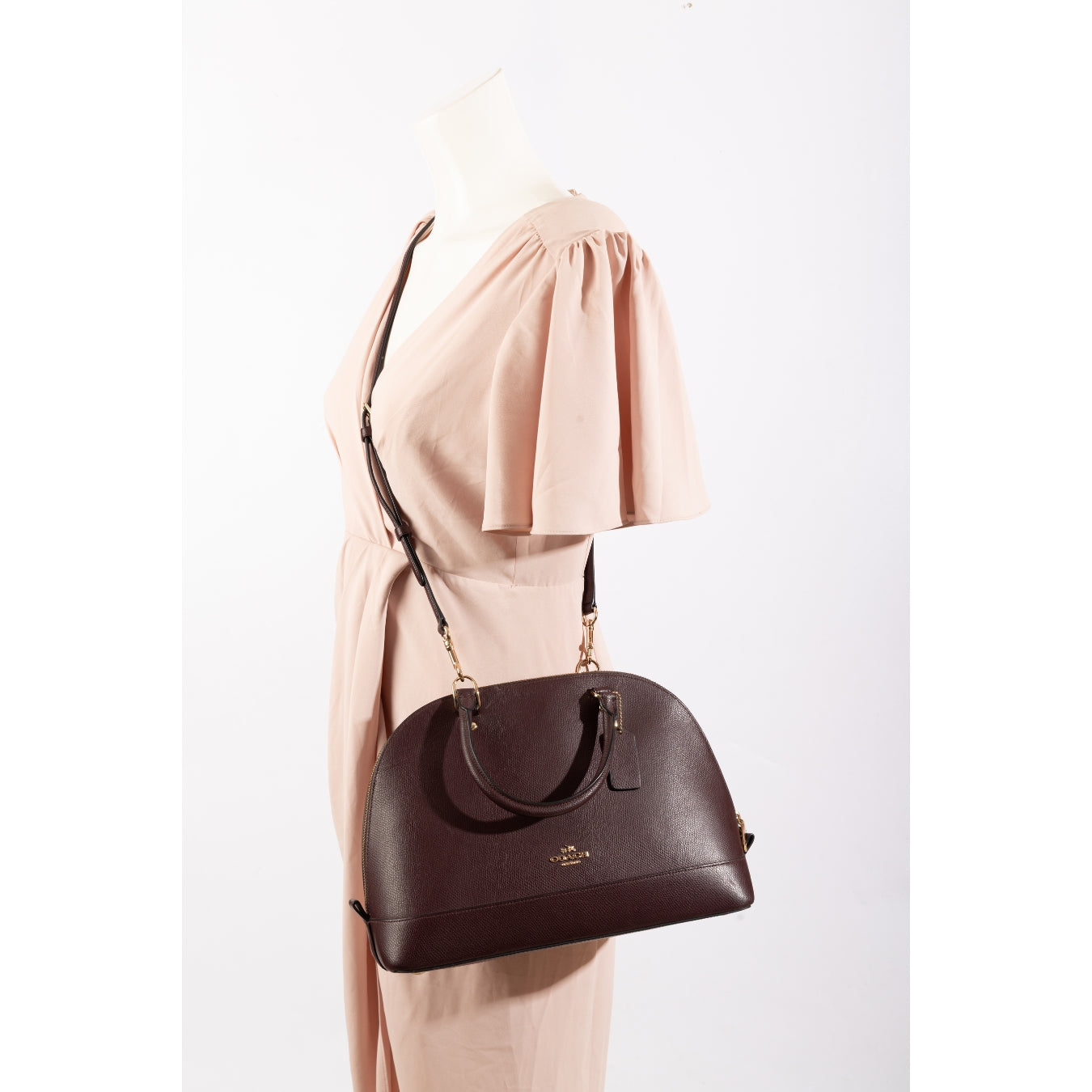 Coach Plum Sierra Convertible Satchel