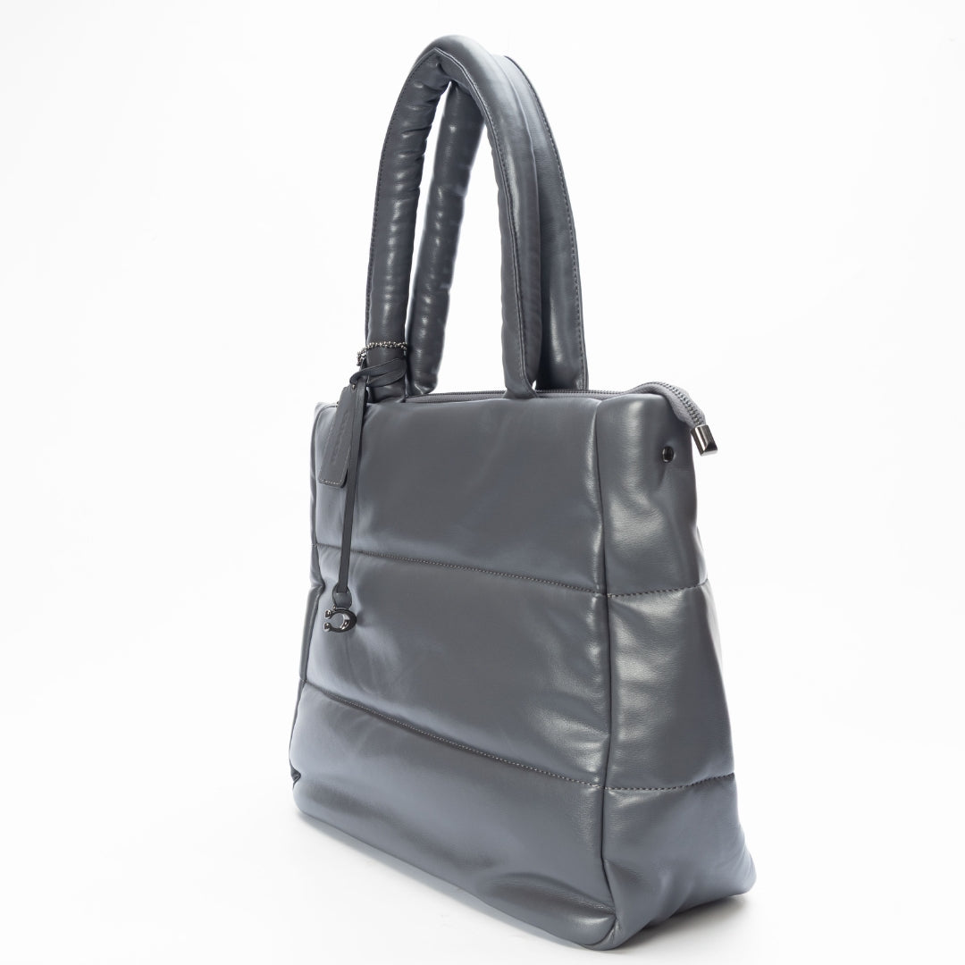 Coach Gray Pillow Tote Bag