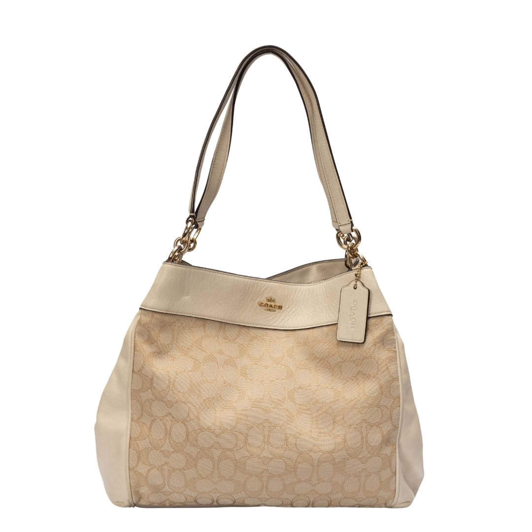 Coach Signature Canvas Lexy Shoulder Bag