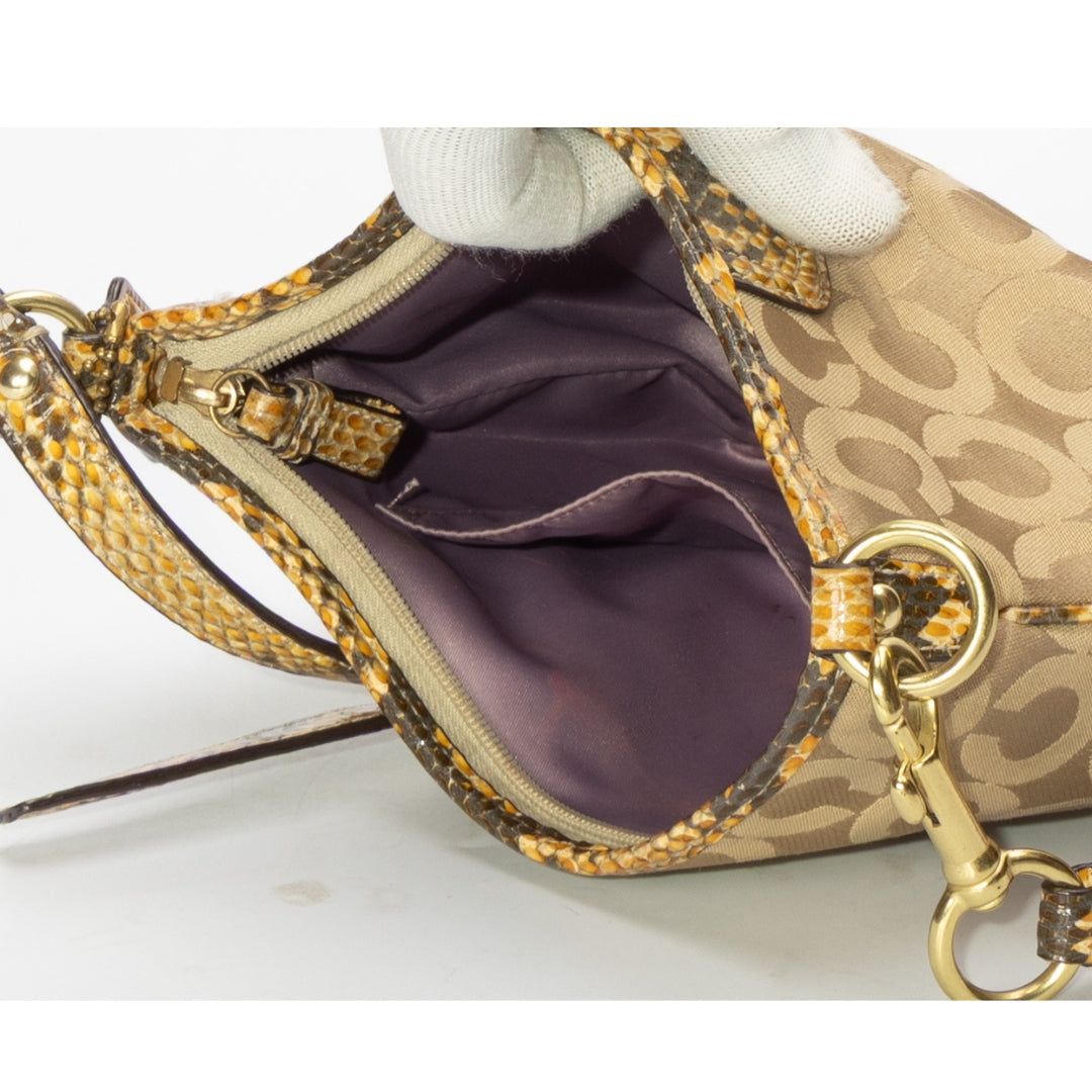 Coach Vintage Stripe Tan Convertible Bag