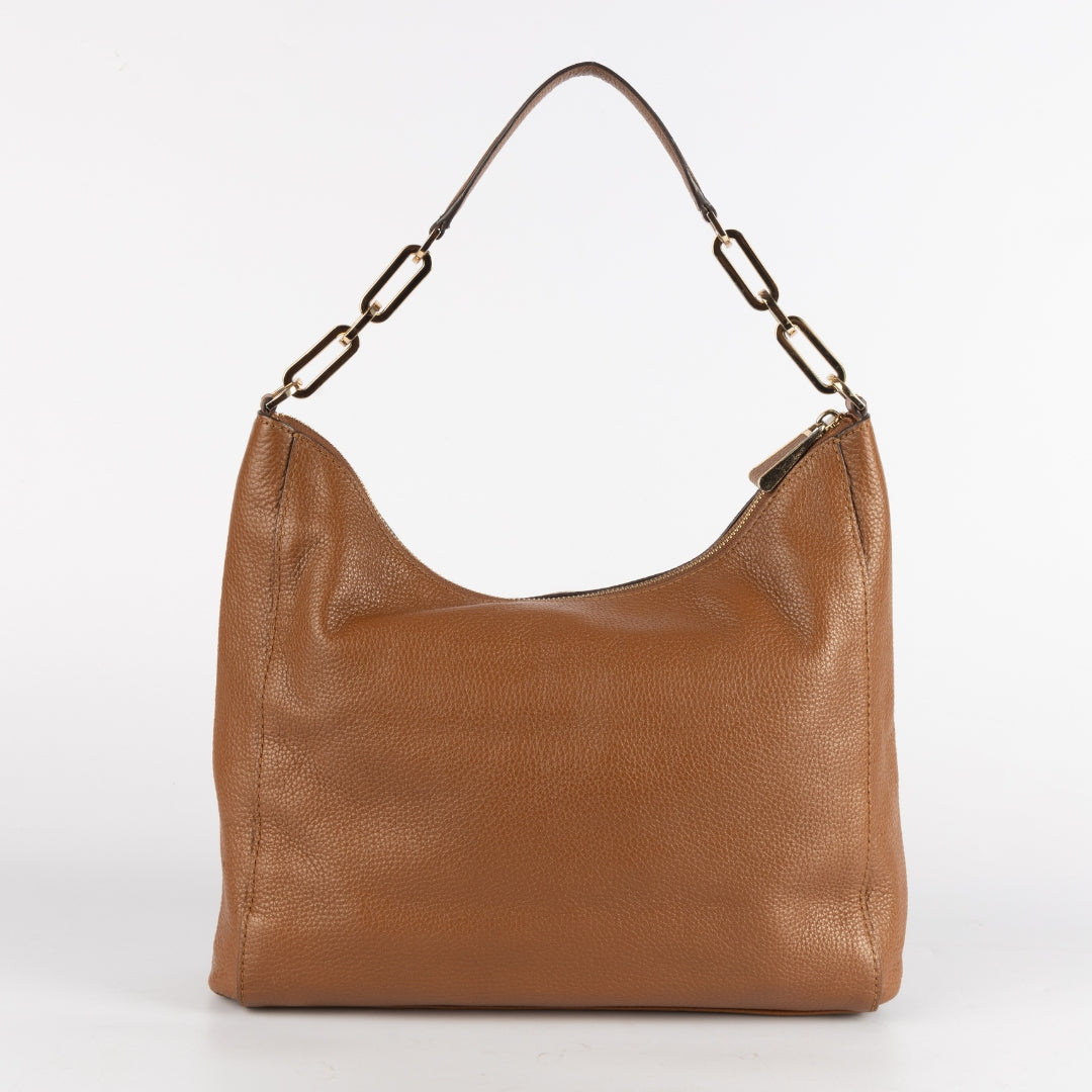 Michael Kors Brown Leather Matilda Hobo Bag