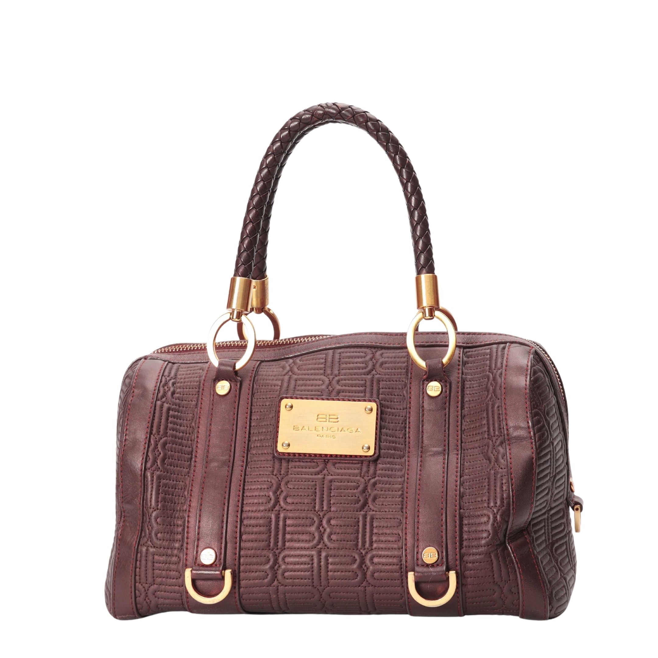 Balenciaga Brown Boston Bag