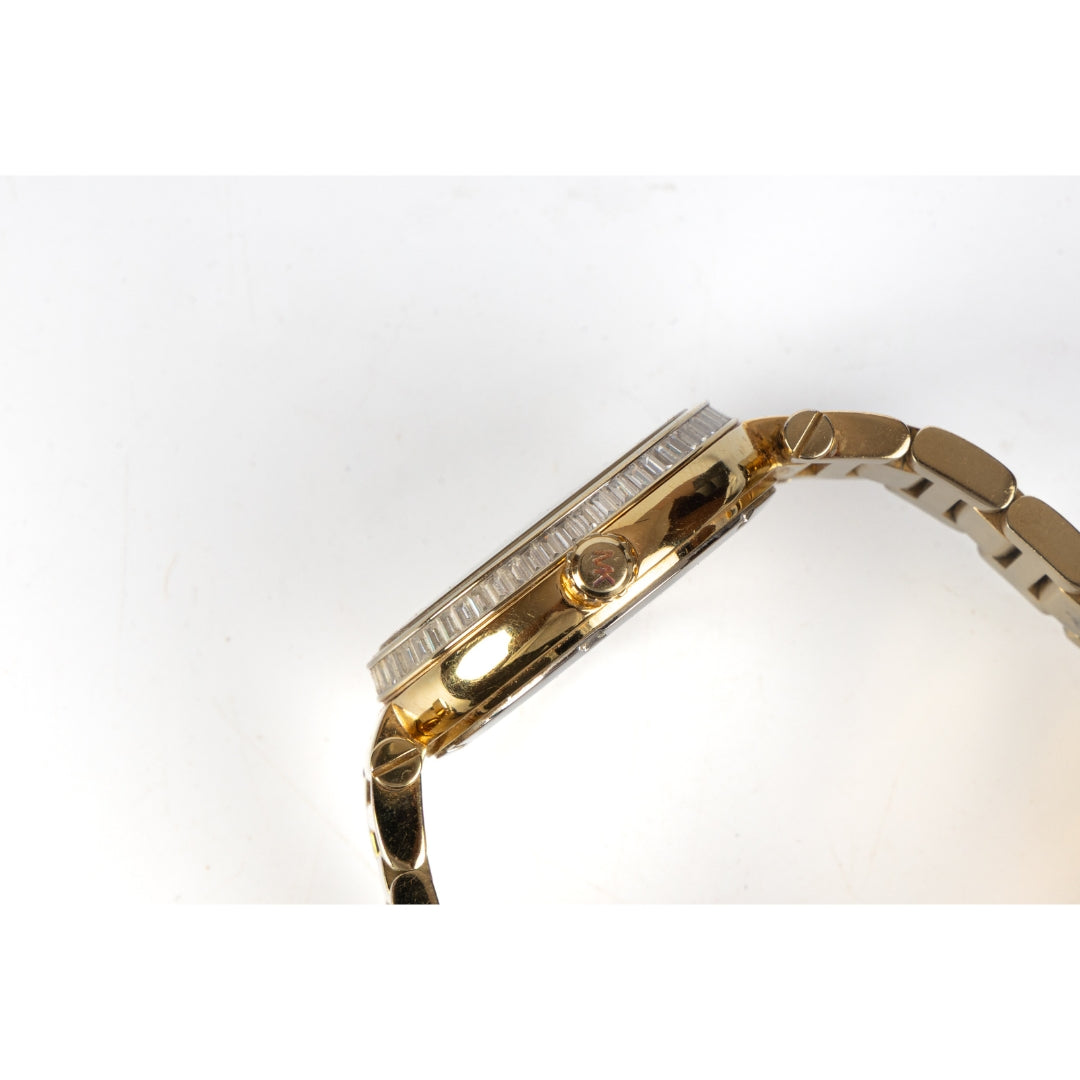 Michael Kors Skylar Green and Gold Stainless Steel Watch