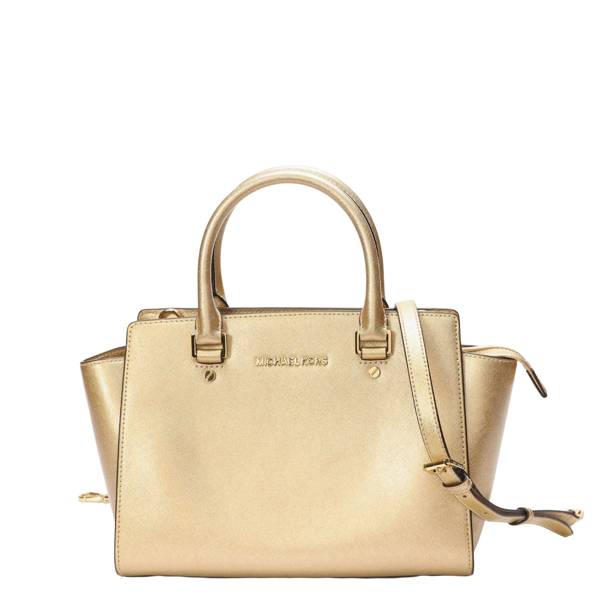 Michael Kors Selma Gold Satchel