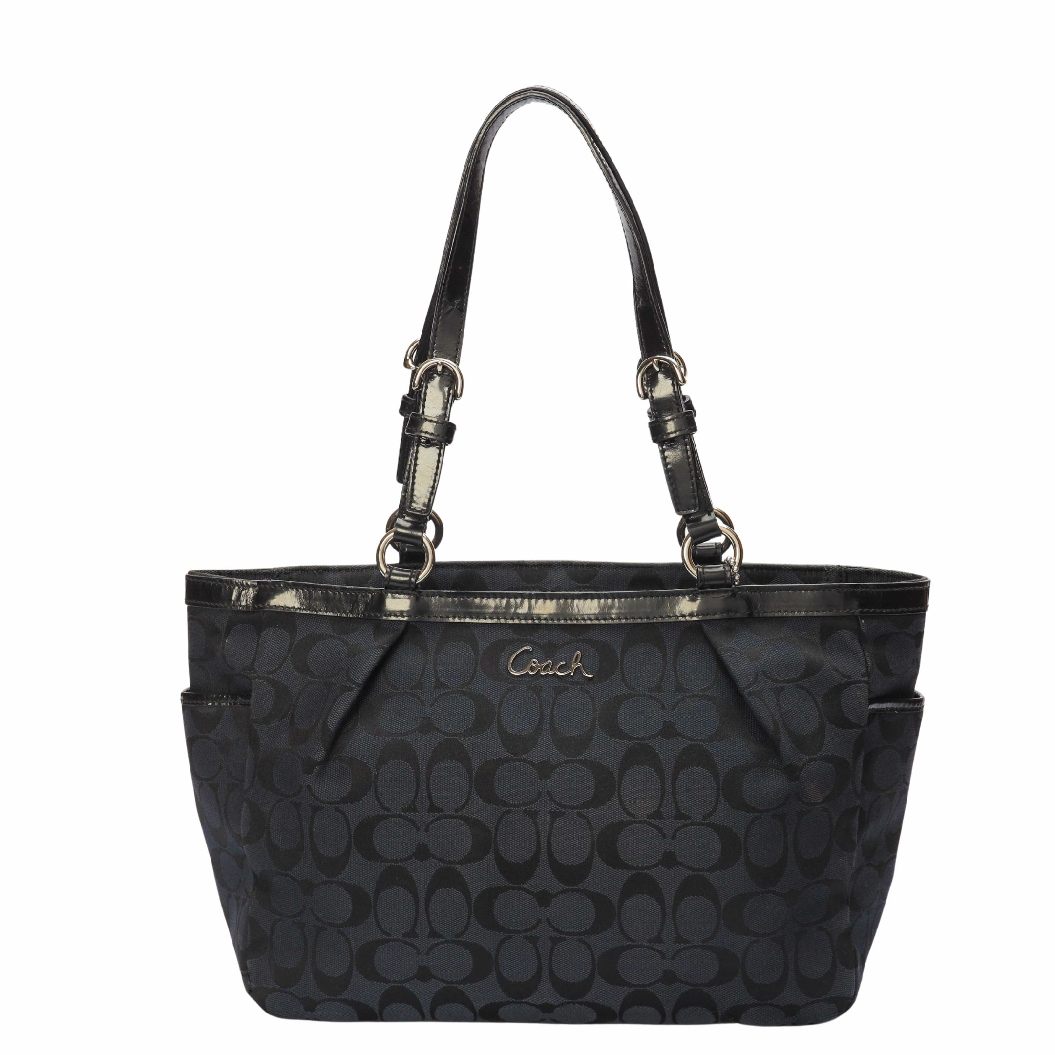 Coach Black Monogram Gallery Tote