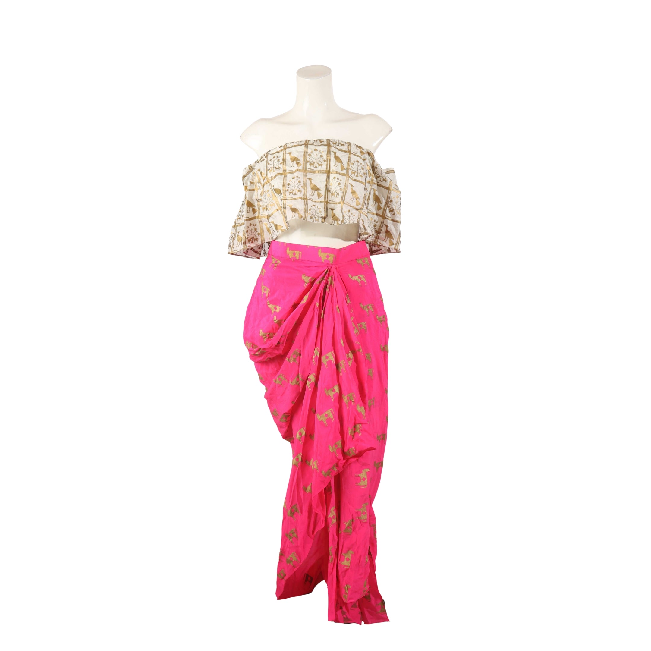 Masaba Draped Skirt Set