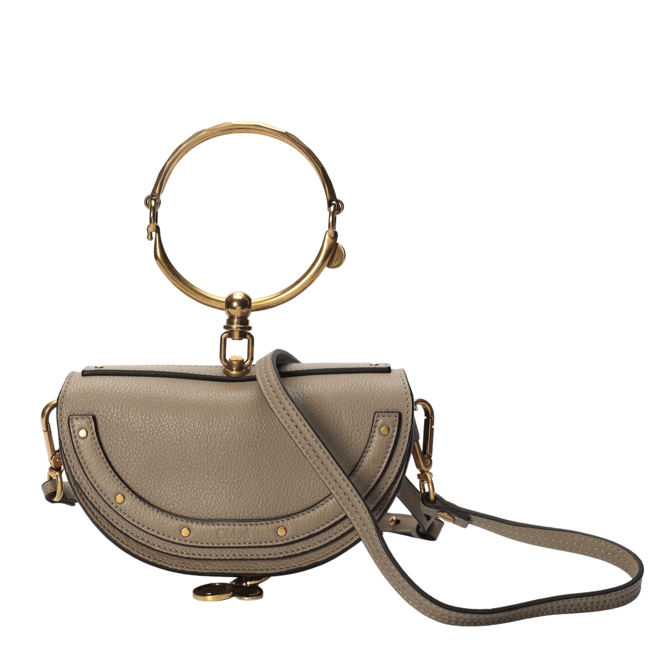 Chloe Taupe Nile Bracelet Crossbody Bag