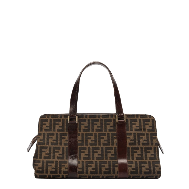Fendi Brown Zucca Canvas Handbag