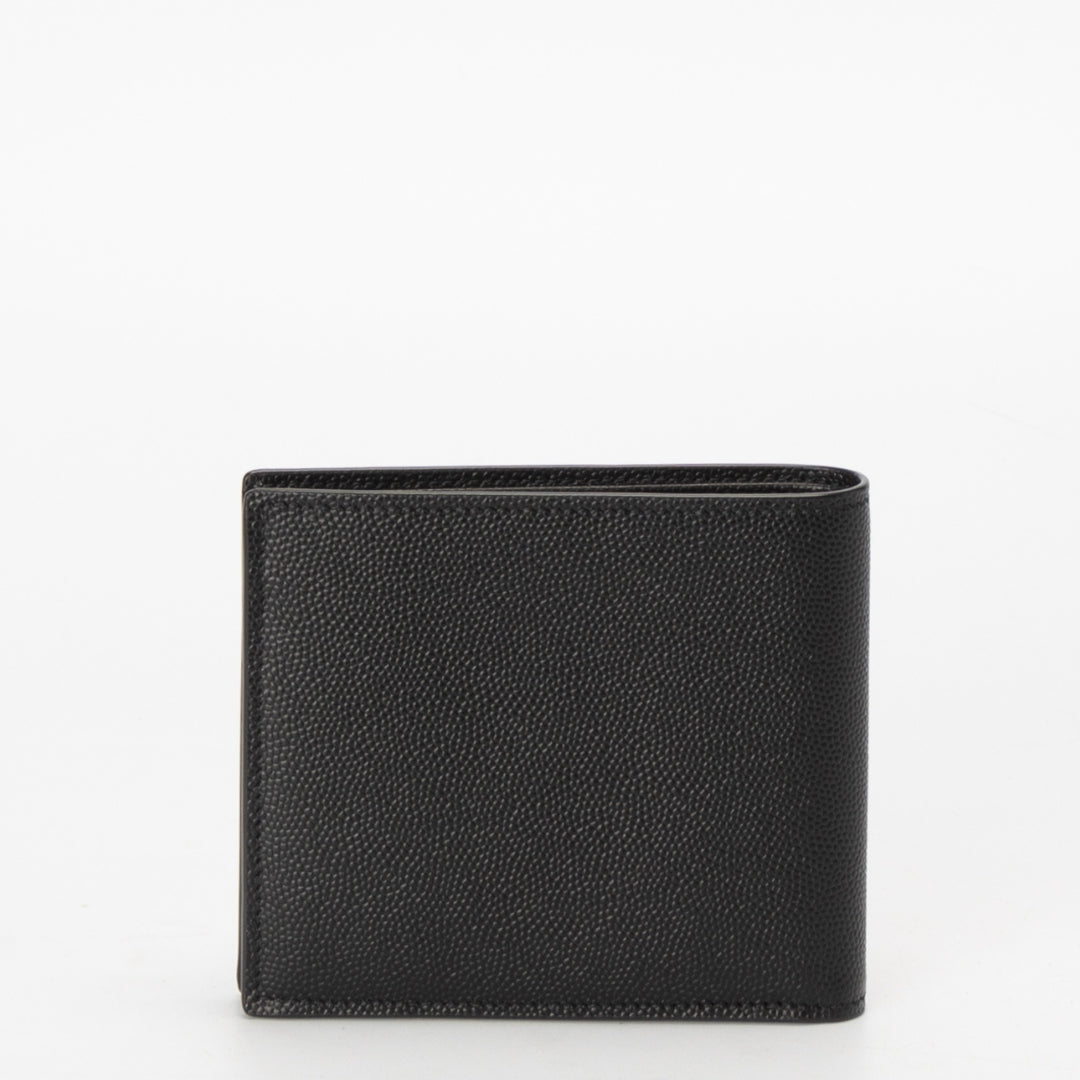 Saint Laurent East/West in Grain de Poudre Leather Wallet