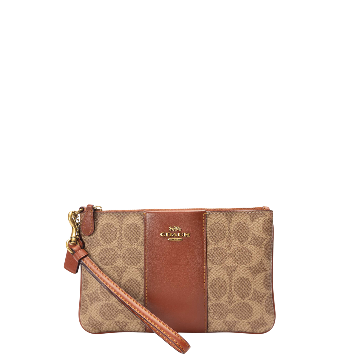 Coach Signature Logo Wristlet