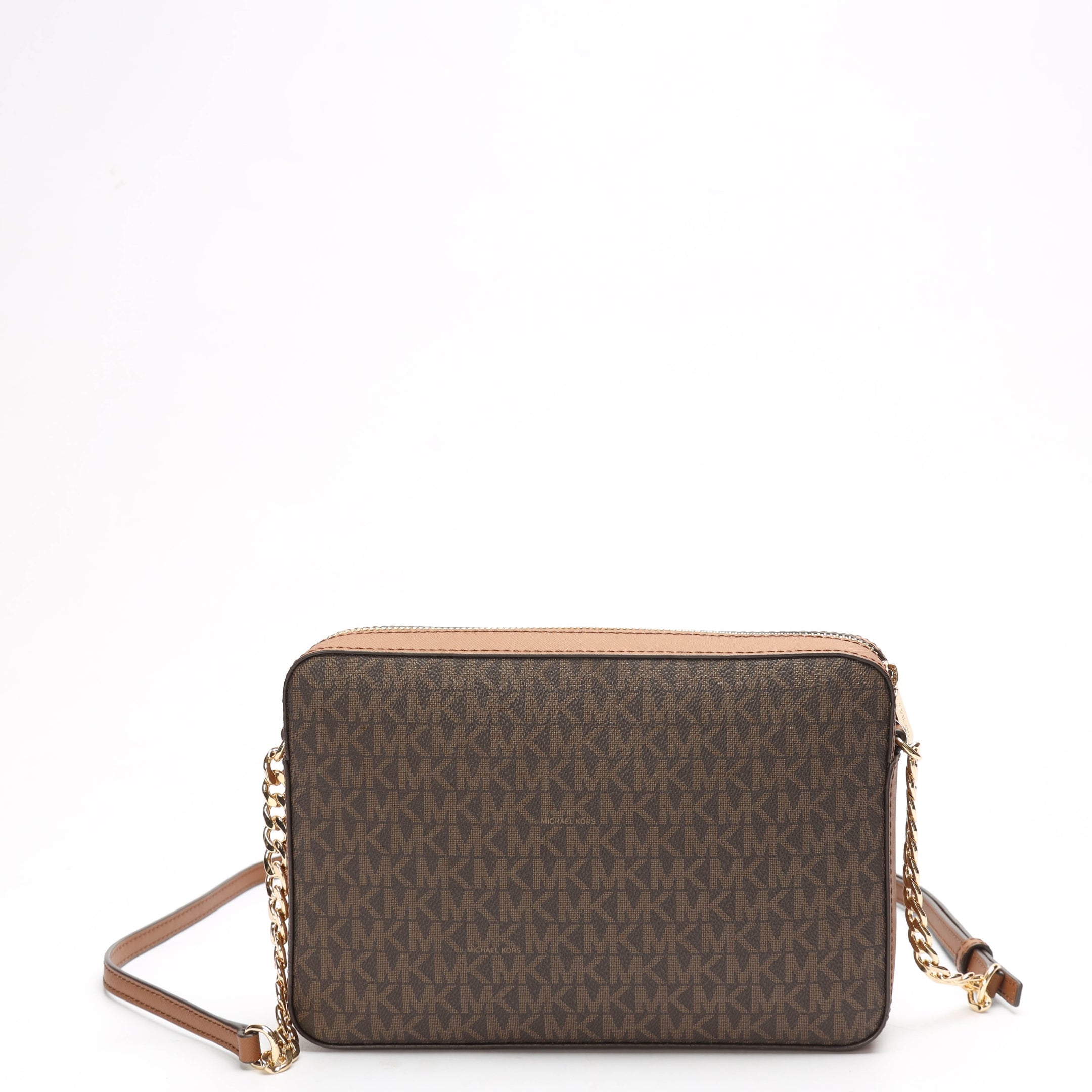 Michael Kors Brown Jet Set Logo Crossbody Bag
