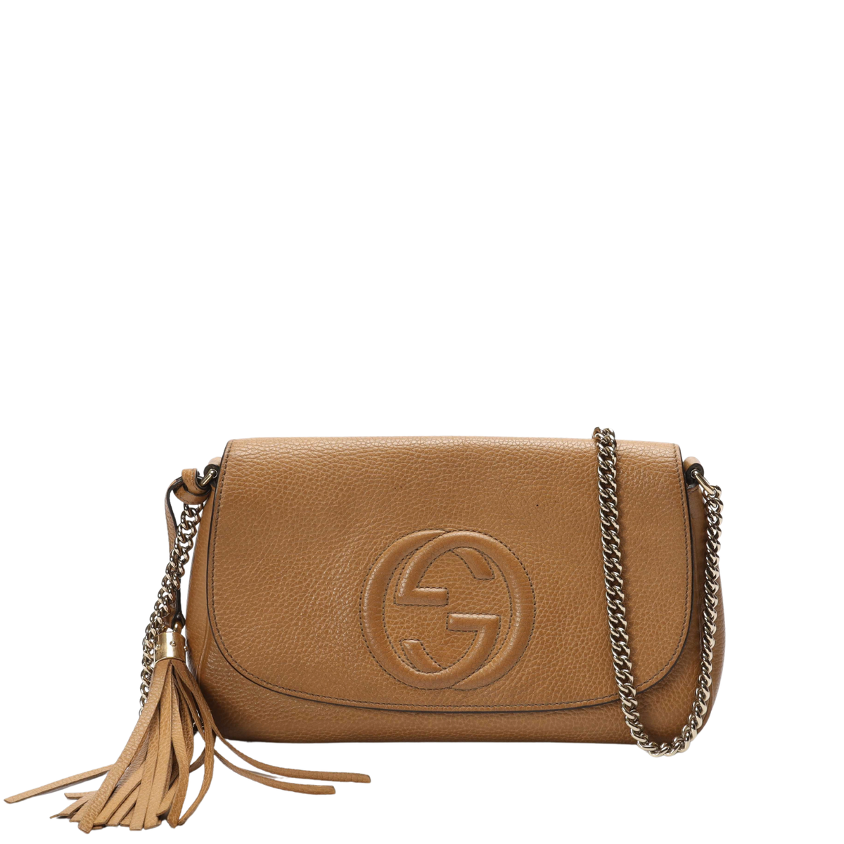 Gucci Beige Soho Chain Crossbody Bag