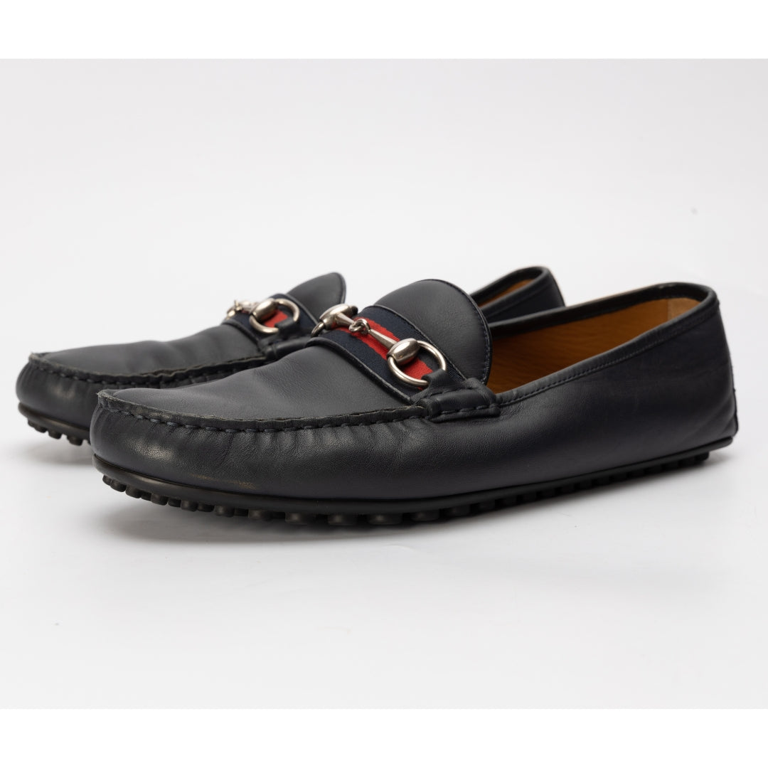 Gucci Web Detailing Horsebit Loafers