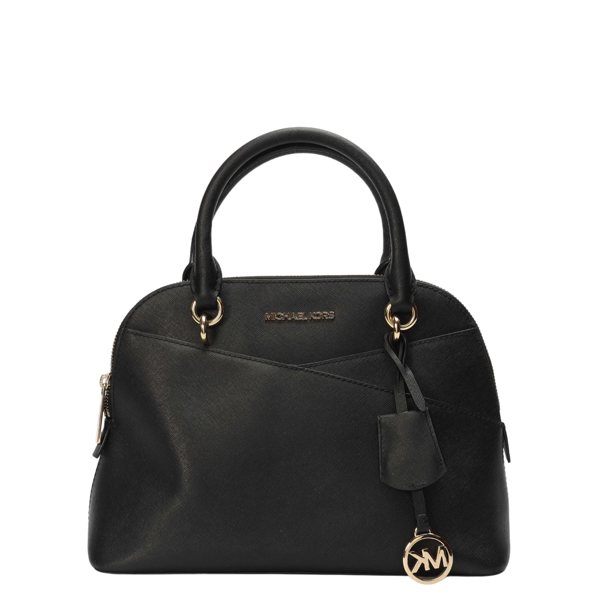 Michael Kors Jet Set Travel Black Dome Satchel