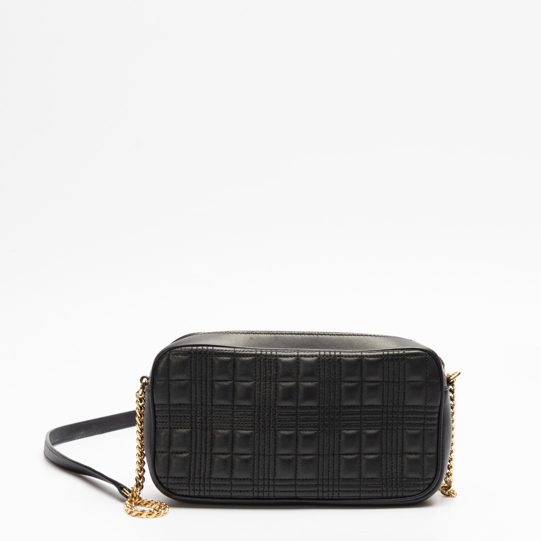 Burberry Quilted Leather Lola Crossbody Bag