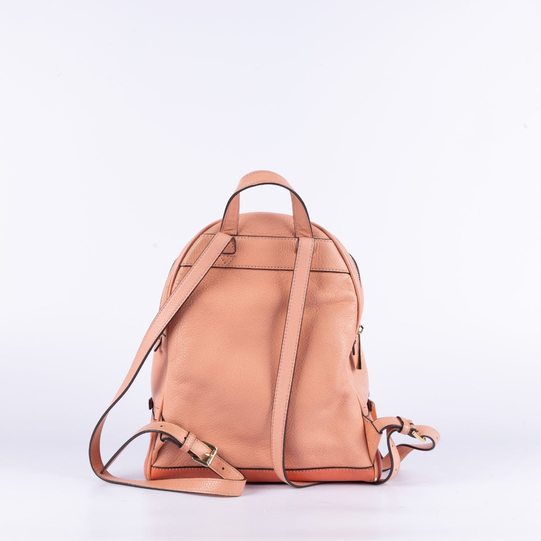 Michael Kors Rhea Pink Leather Backpack