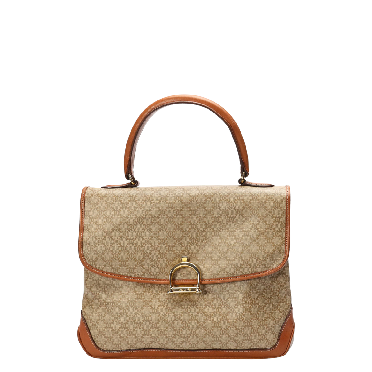 Celine Macadam Flap Top Handle Bag