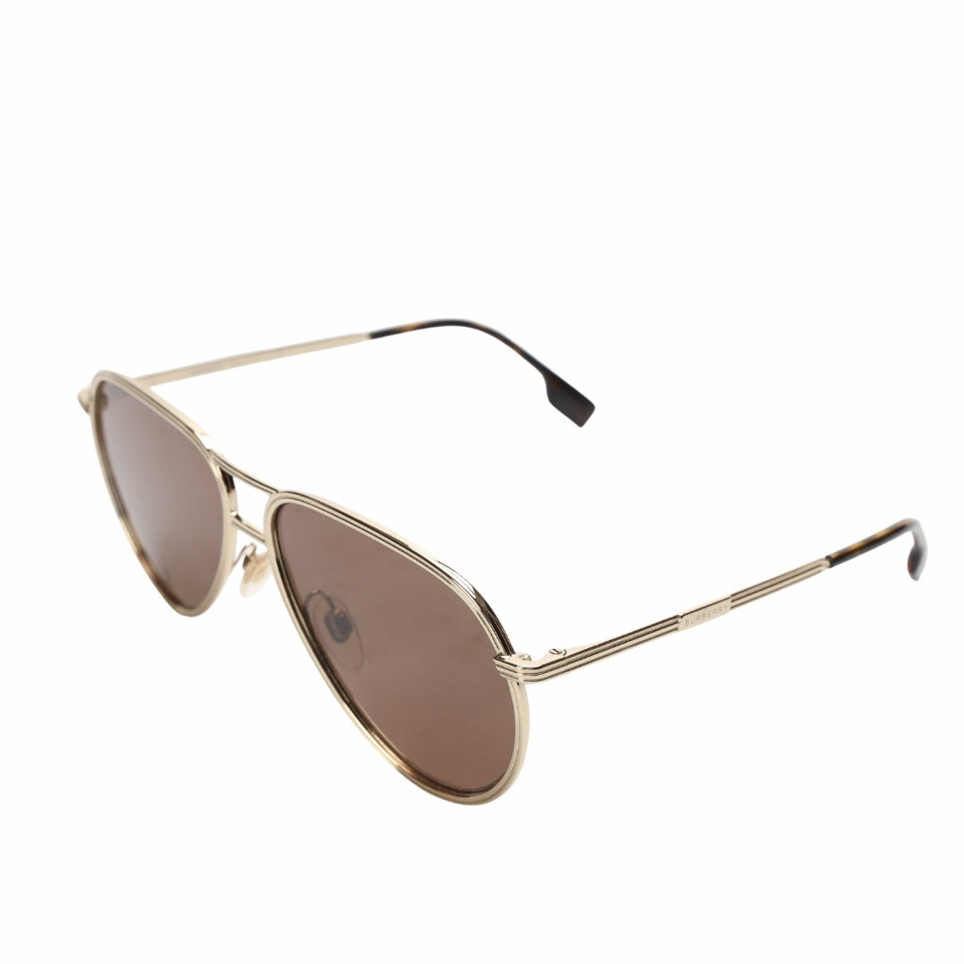 Burberry Brown Aviator Sunglasses