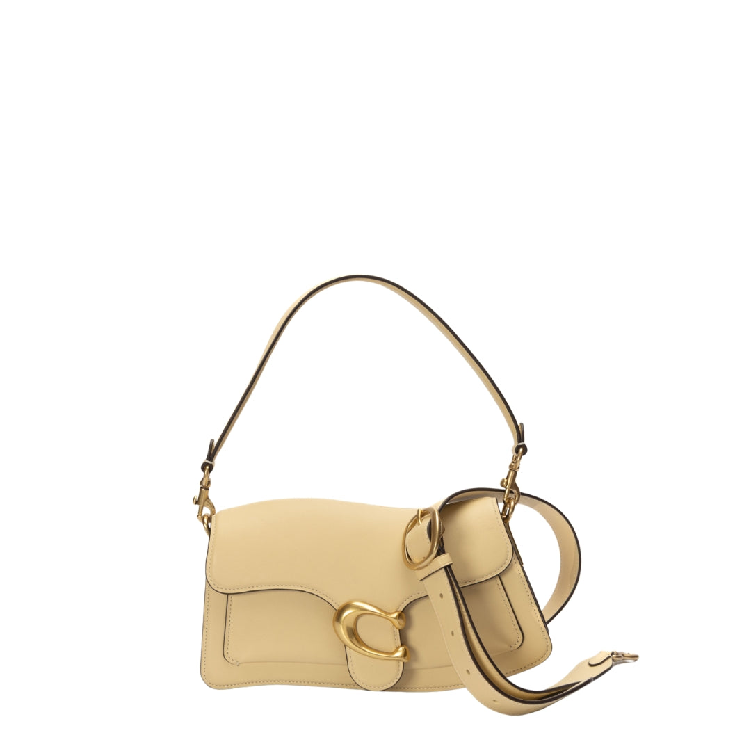 Coach Beige Twisted Tabby Shoulder Bag