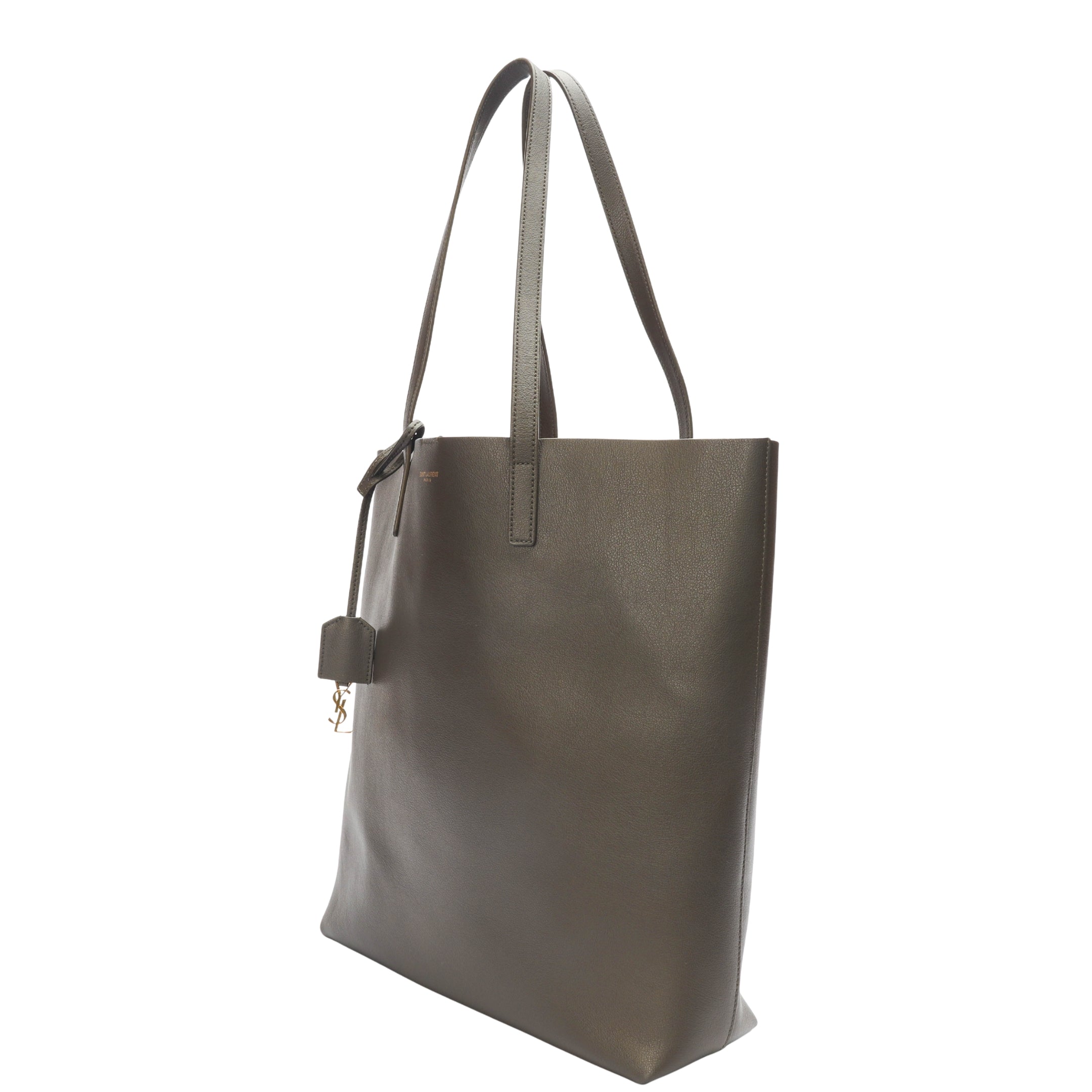 Yves Saint Laurent Olive Shopping Tote Bag